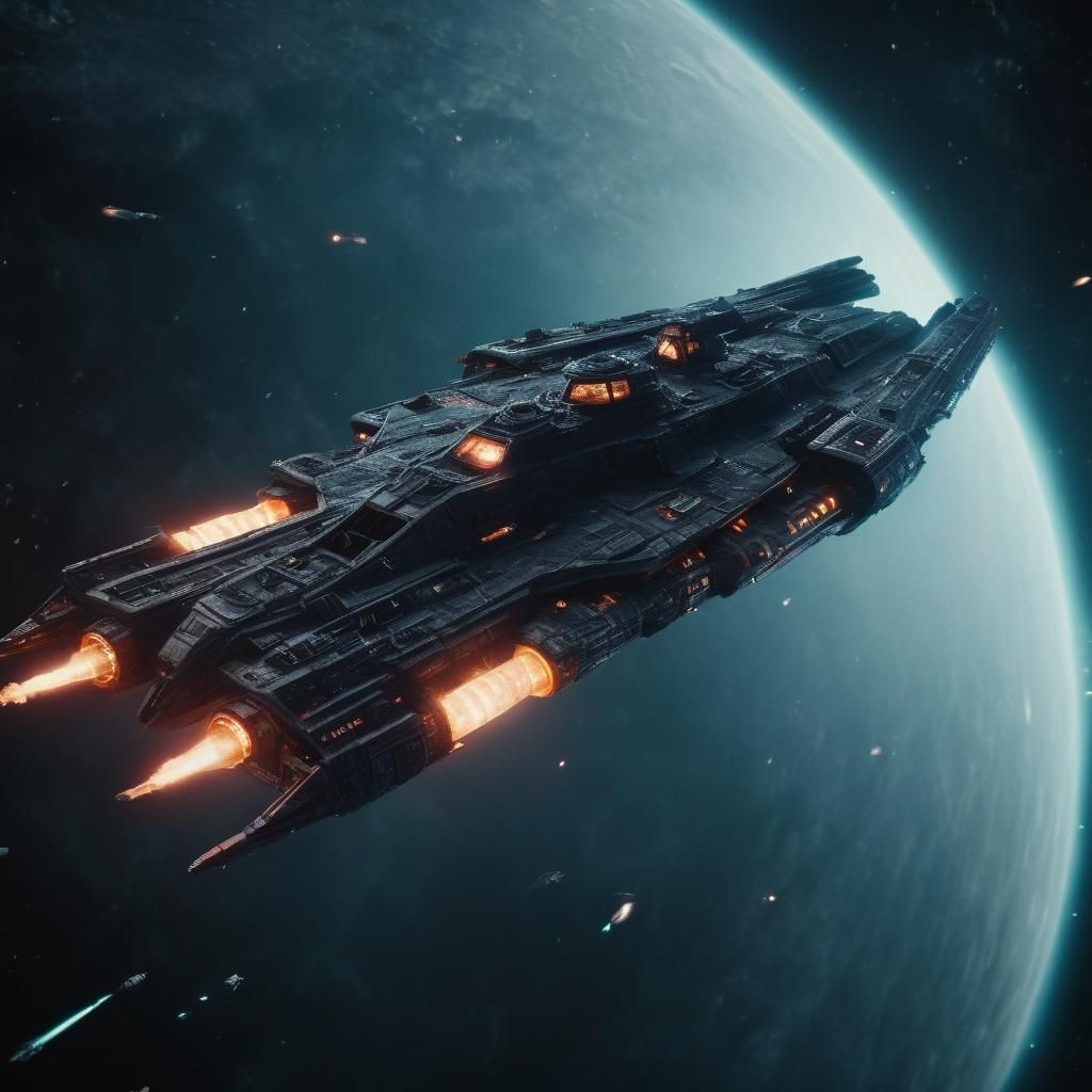 Galactic Cruiser Ventures into a Black Hole