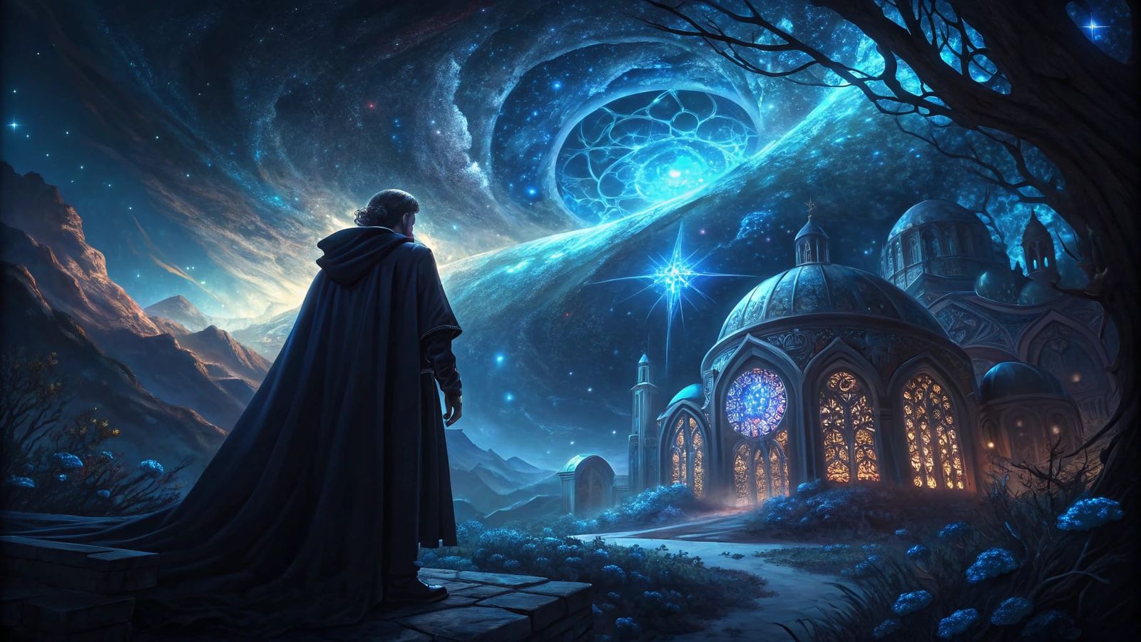 Cosmic Dreamscapes in Hyper-Realistic Dark-Sinister Style