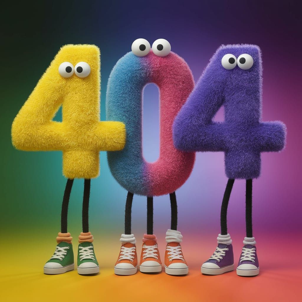 Colorful Fuzzy Puppets in Hyperrealistic Mid Shot