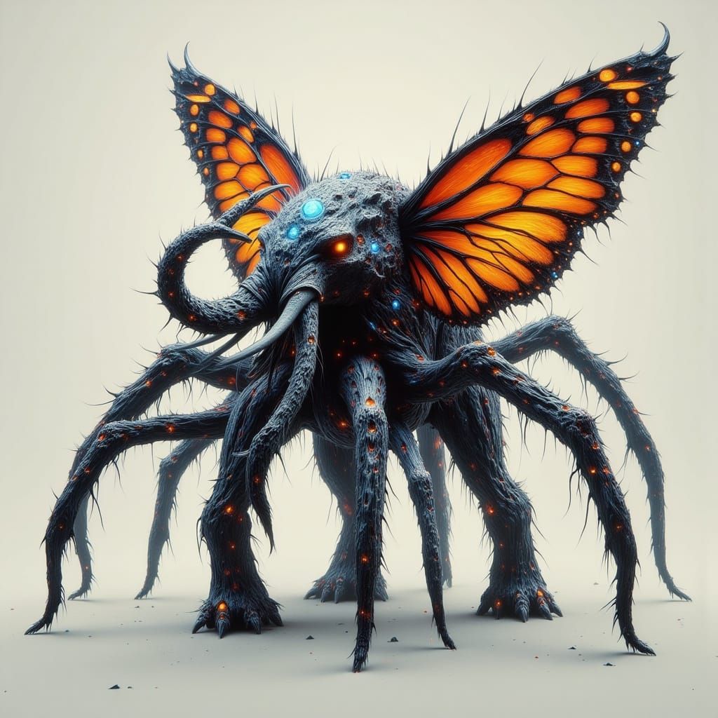 Fantastic Chimera: Elephant, Echidna, Snake, Shark, and Spid...