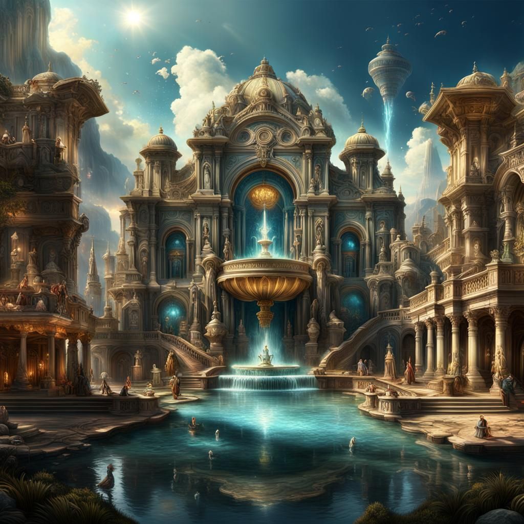 Fountain of Youth: Epic Digital Matte Painting
