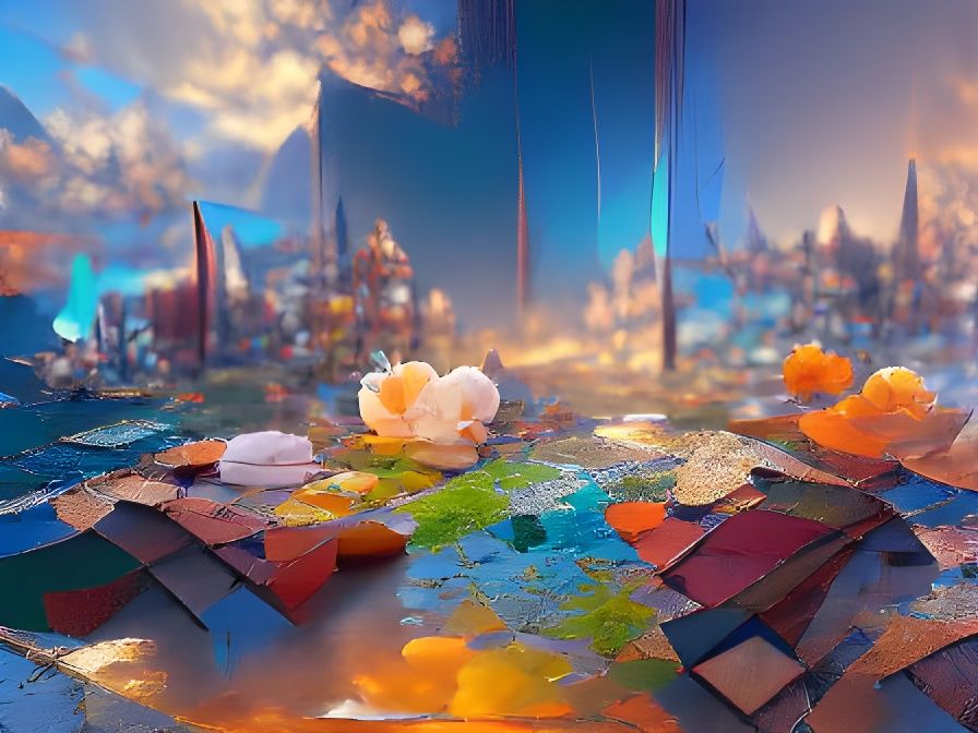 Intricate Puzzle Concept Art in 8K Resolution