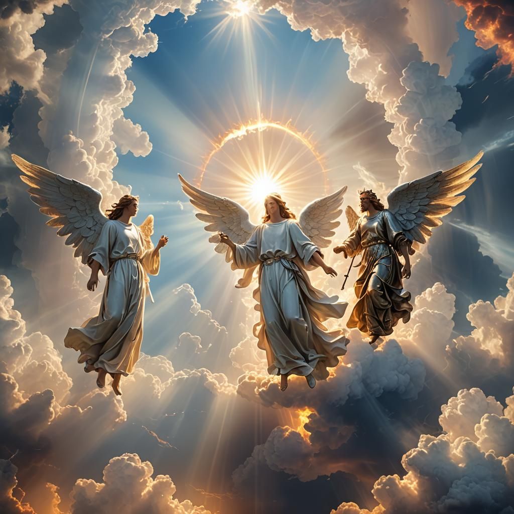 Angels and Demons in a Heavenly Portal