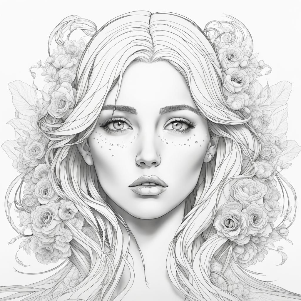 Minimalist Line Art Drawing