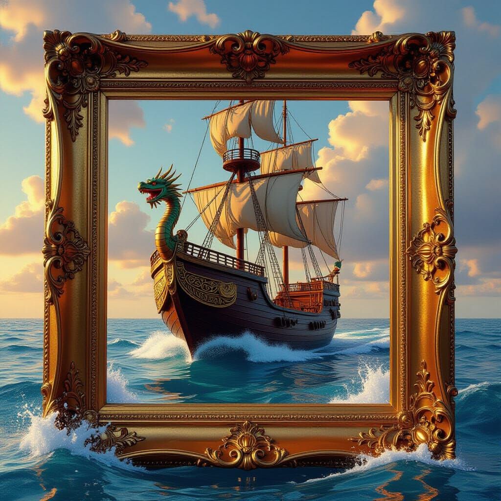 Dawn Treader Sails Beyond the Frame: Digital Painting
