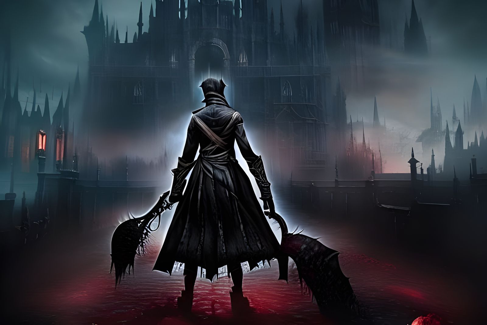 Bloodborne-Inspired Hyperdetailed Scenic Masterpiece