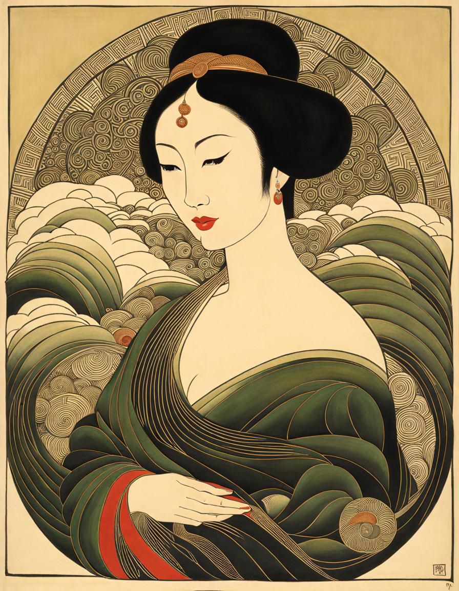 Woman in the Style of Lín Fēngmián