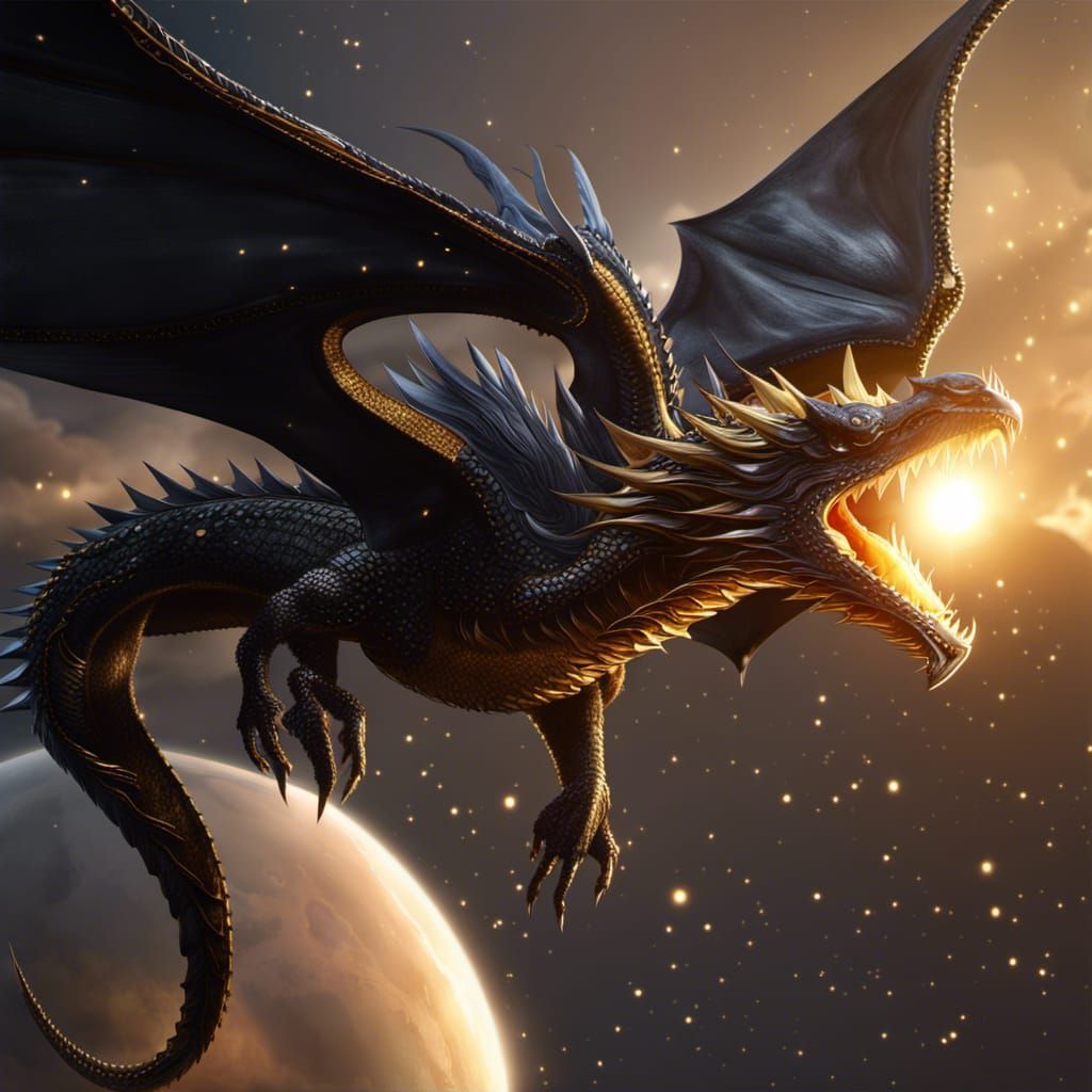 Black Gold Dragon: Norse Solar System Entity