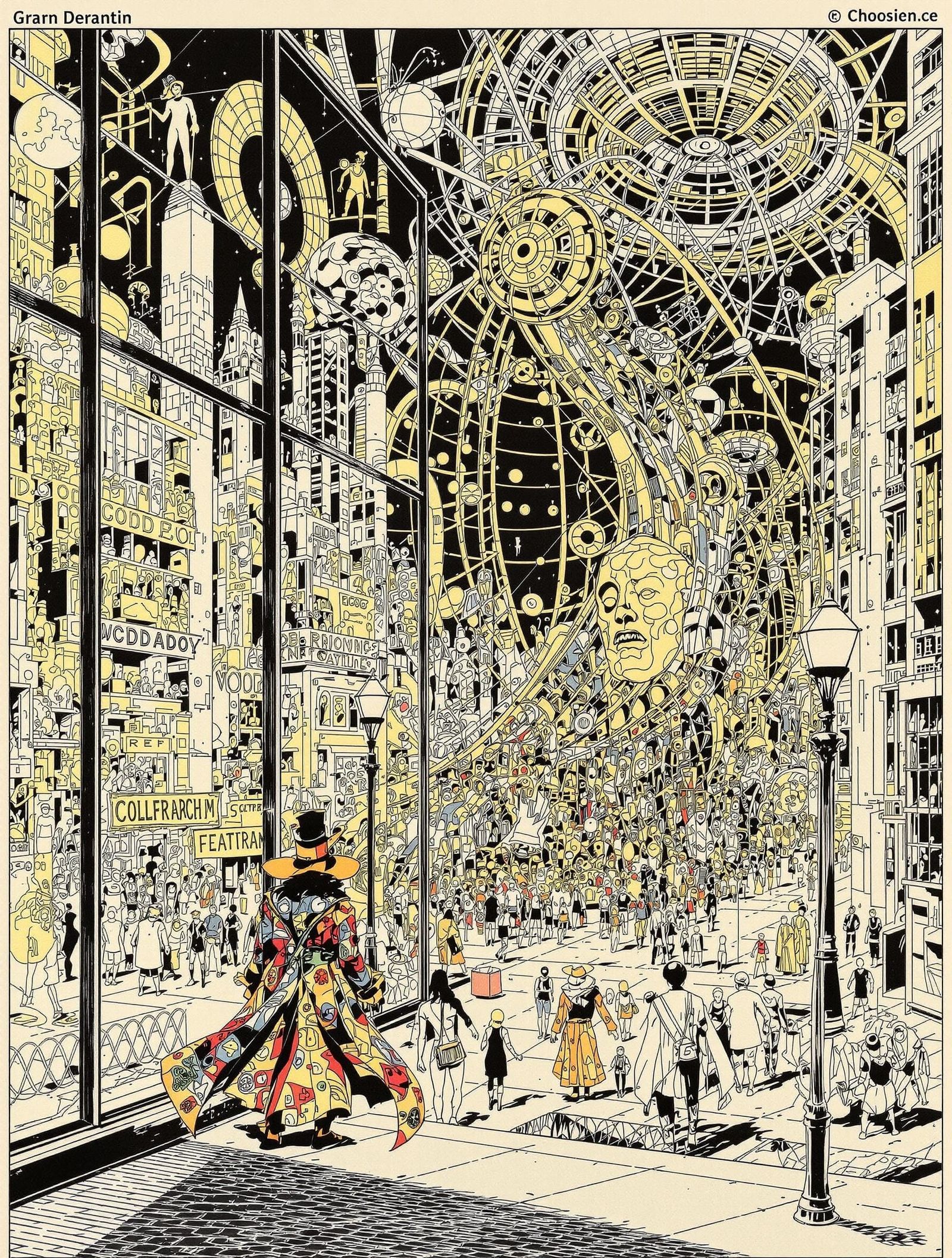 Comic Book Pierrot Awaits Chaos Parade