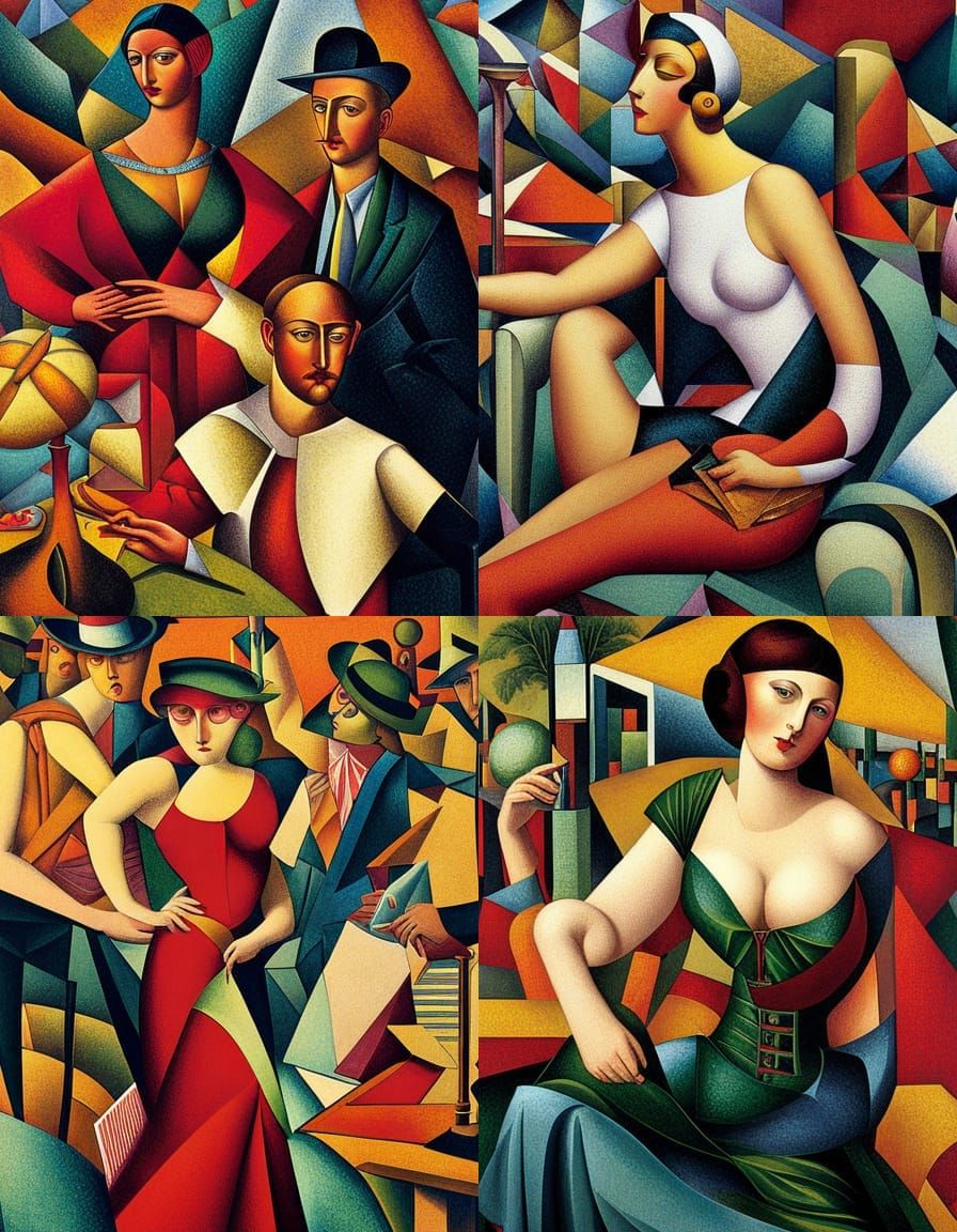 Cubist Still Life in the Style of Metzinger