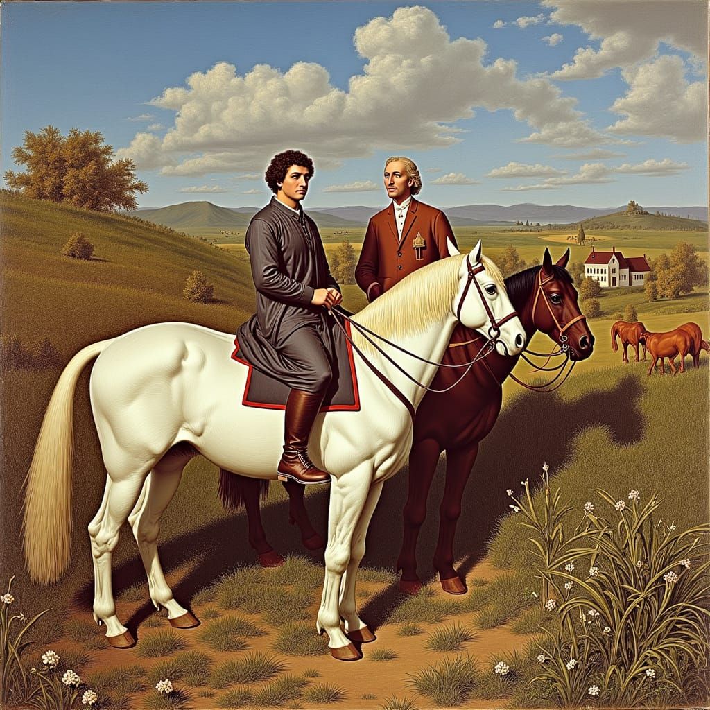 Pre-Raphaelite Painter William Holman Hunt in Ethereal Haze