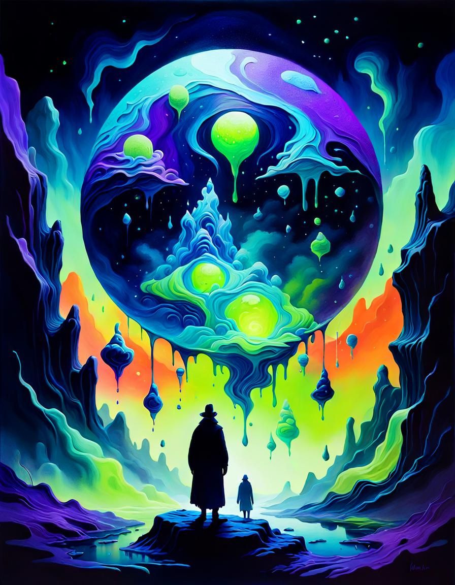 Ethereal Archetypes in Surreal Impasto Painting