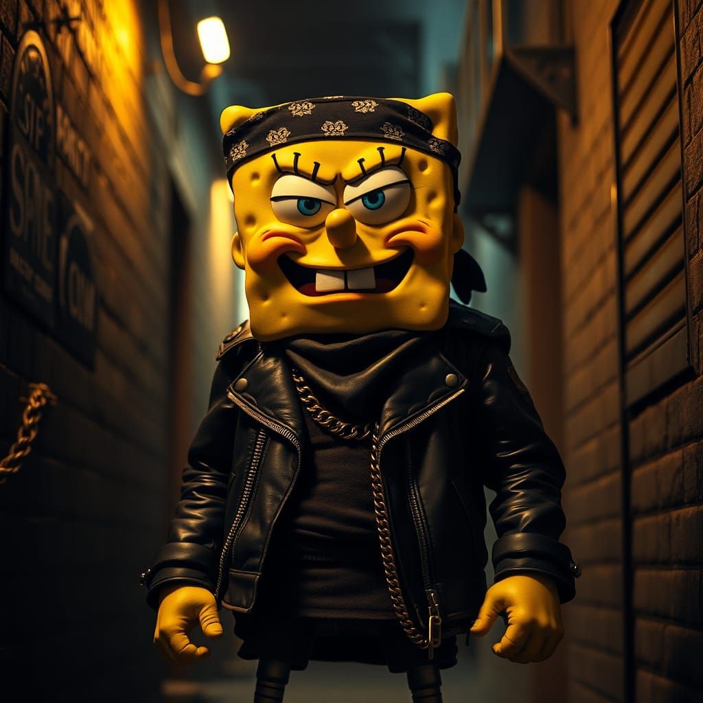 Spongebob Squarepants as Underworld Thug