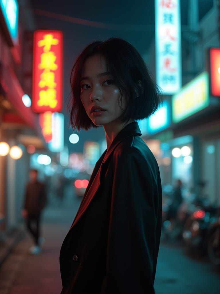 Futuristic Jakarta: High Fashion in Cyber-Noir