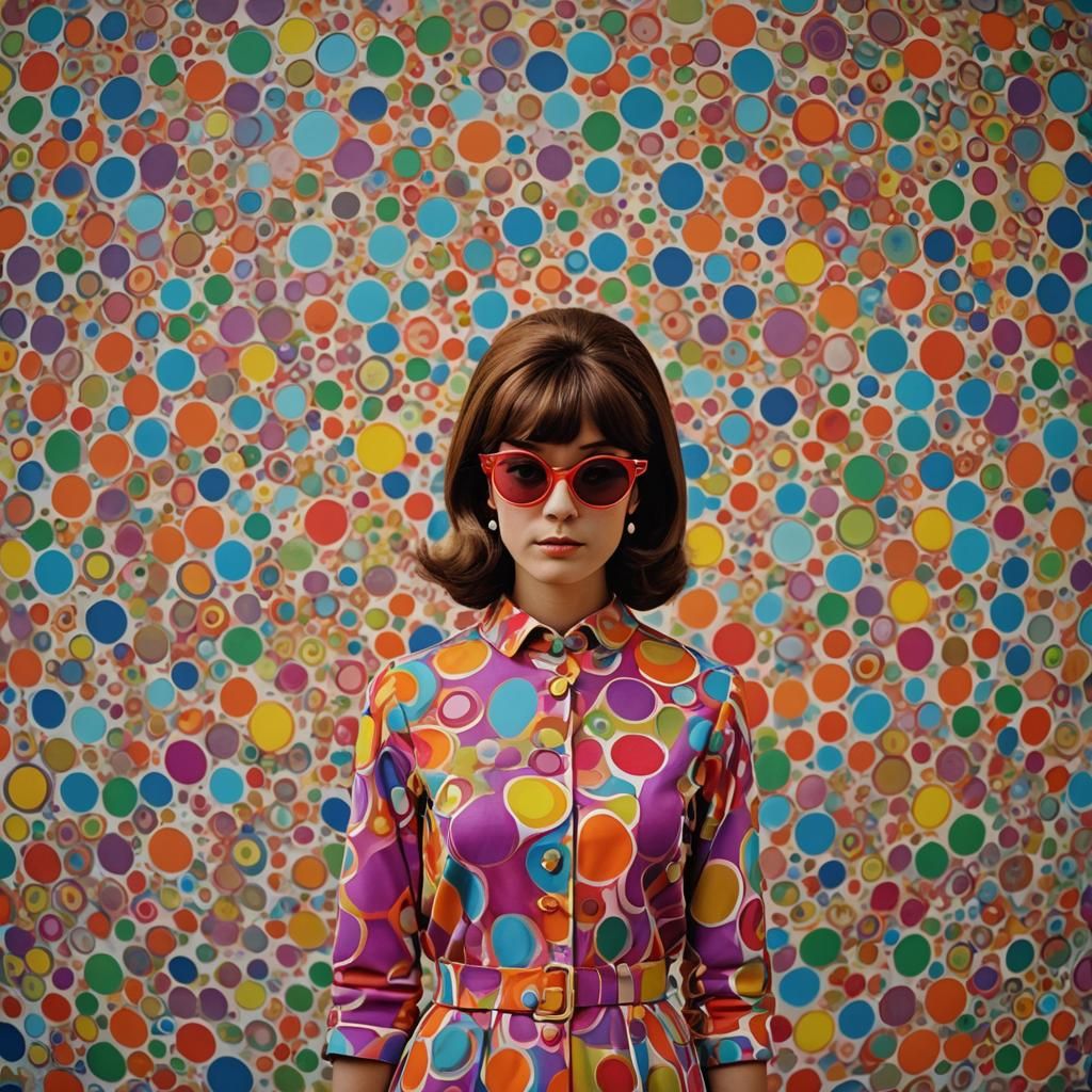 Groovy 1960s Fashion Photo with Ambient Lighting