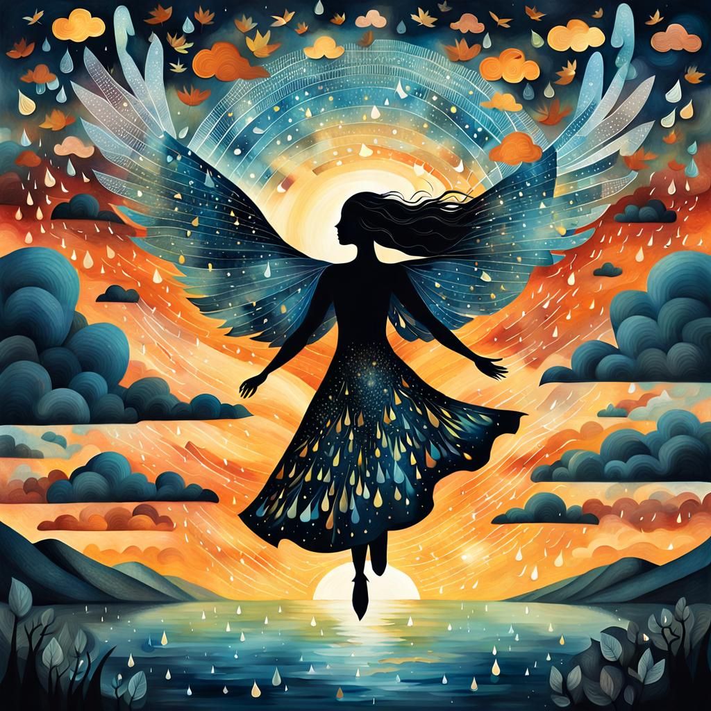 Inspirational Digital Collage of Strength and Resilience