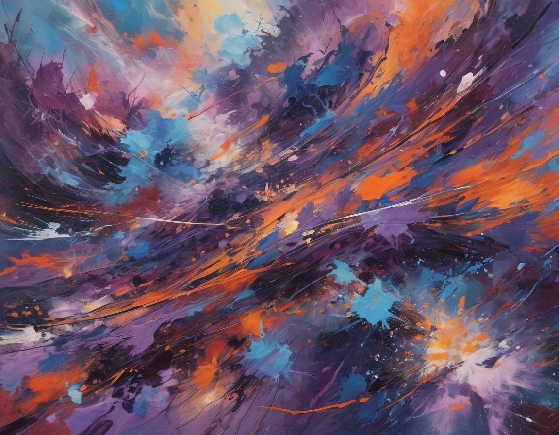 Abstract Expressionism: Multiverse of Cosmic Forms