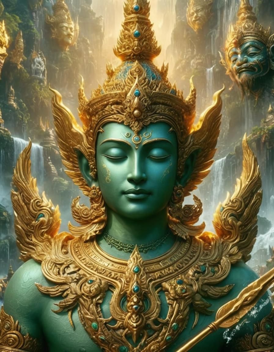 Phra Indra: Detailed Matte Painting in Unreal Engine 5