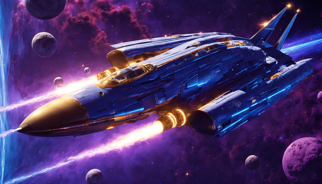 Attaxas Flyer Soars Through Space in Sleek Style