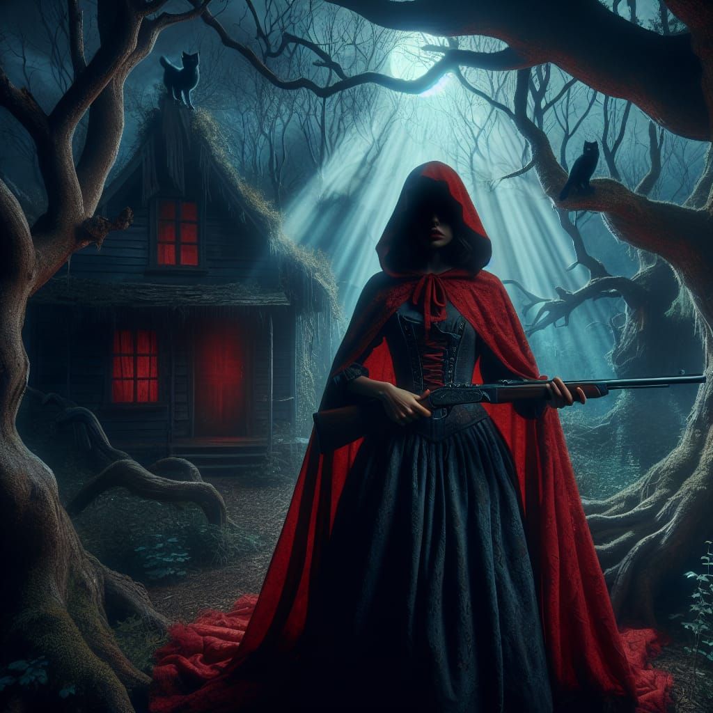 Mysterious Forest Huntress Emerges from Shadows