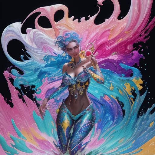 Koala Warrior in Surreal Candy Dreamscape