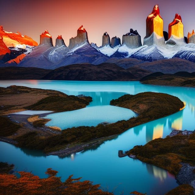 Torres del Paine National Park: Fantasy Matte Painting