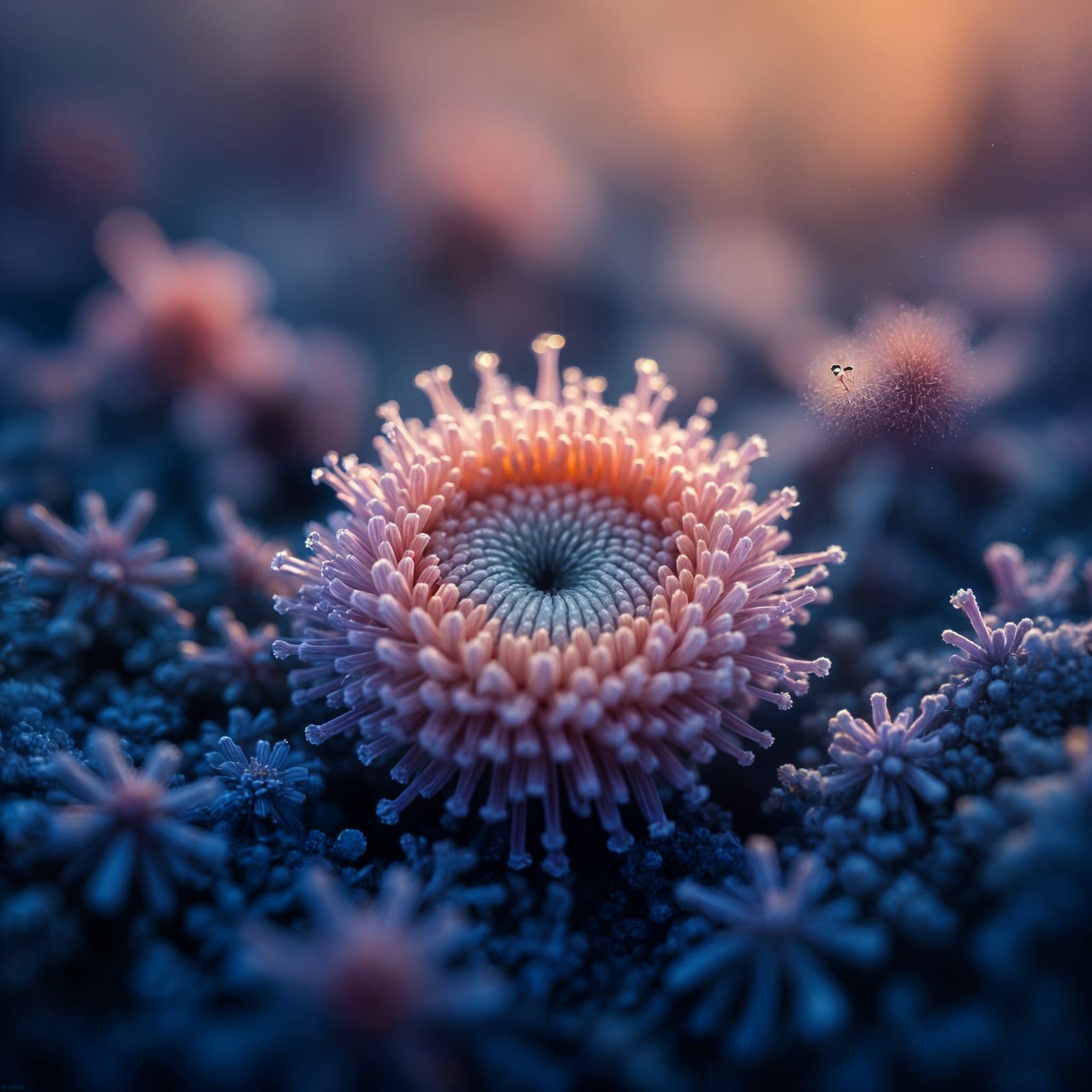Microscopic World Scene in Sharp Focus