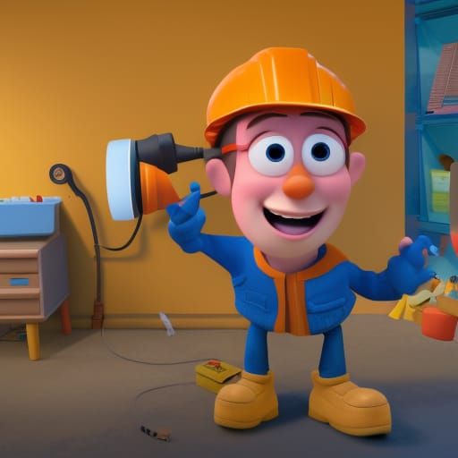 Bob the Builder in Pixar-Inspired 3D Art