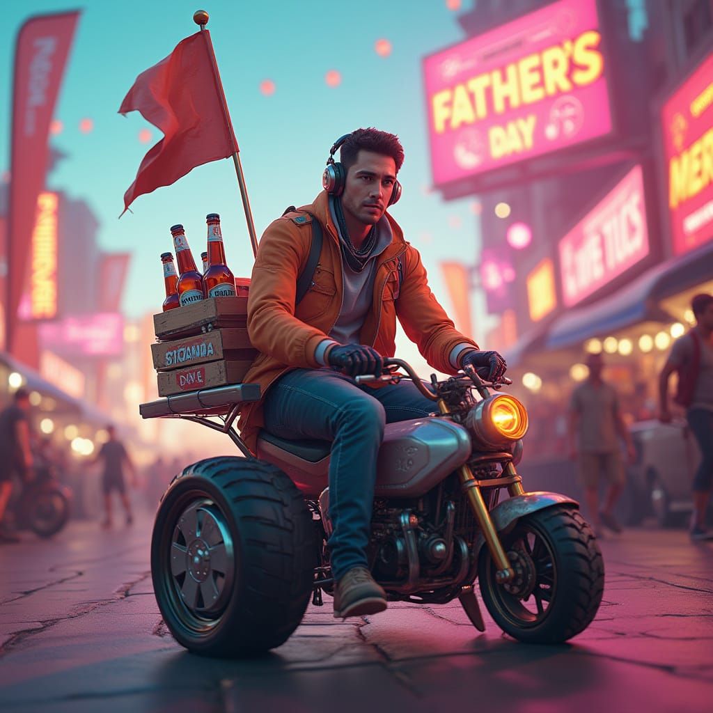 Father's Day in a Futuristic Festival