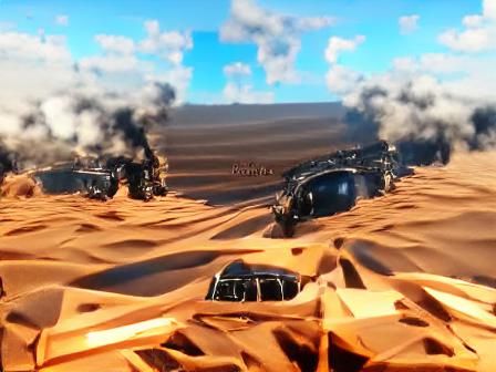 Mad Max Car Chase in Desert Environment