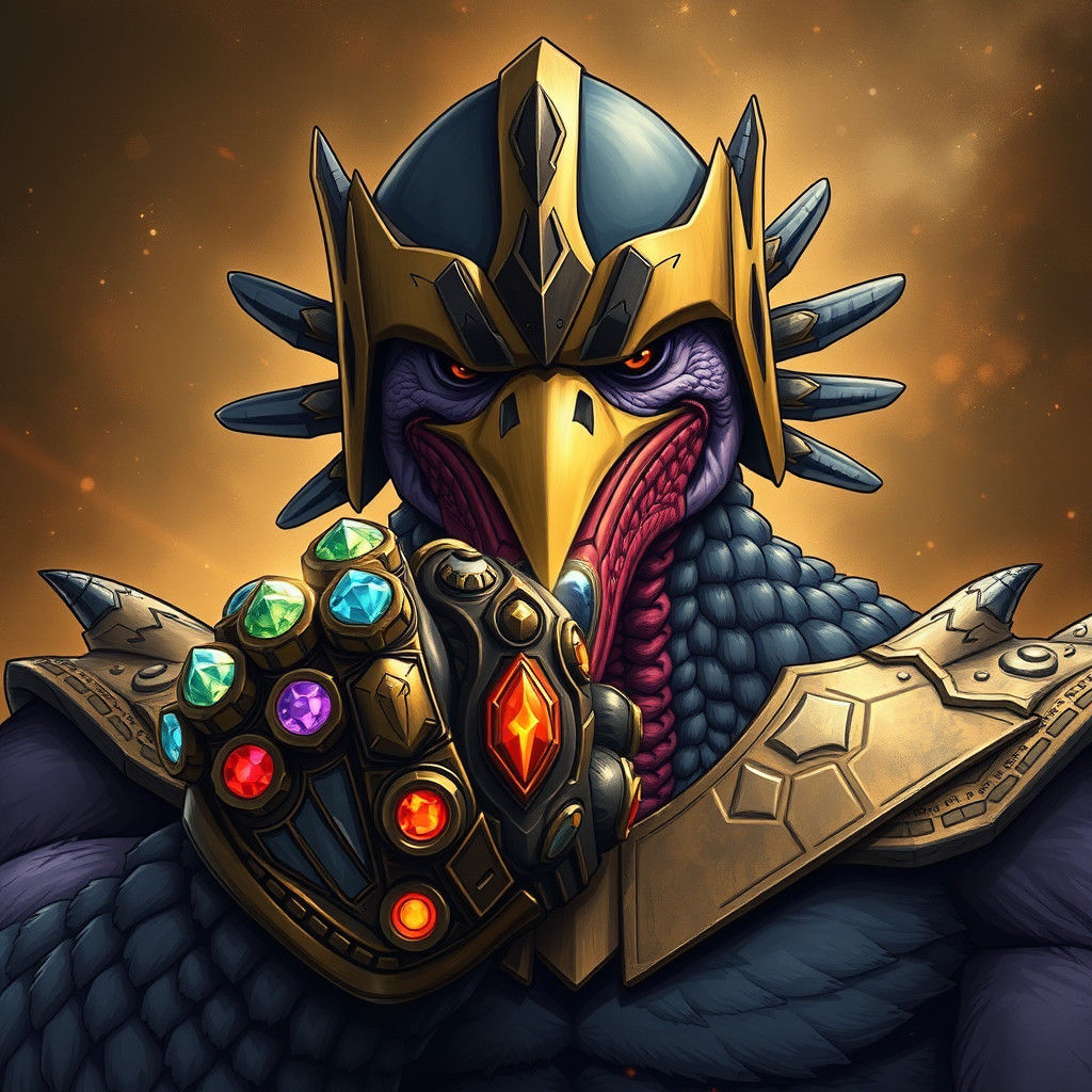 Turkey Thanos Fusion Wielding Infinity Gauntlet