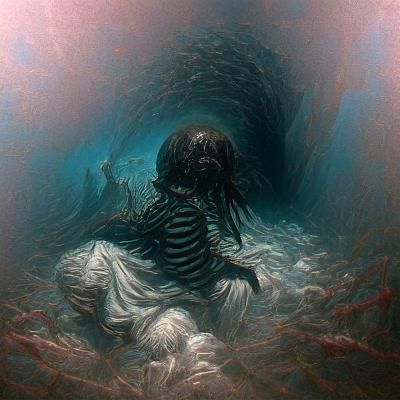 Horror Abyss in the Style of Gustave Doré