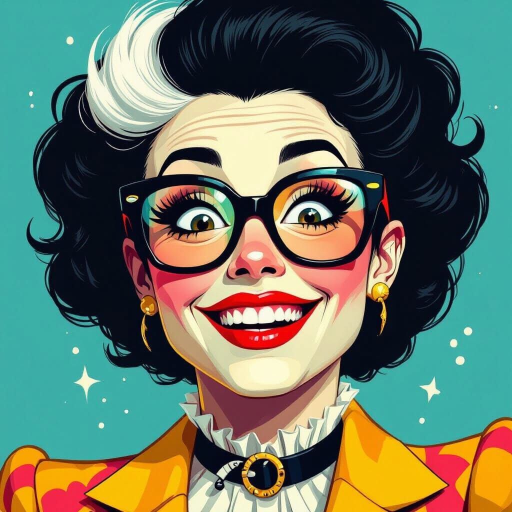 Sarah Squirm as Giddy Bride of Frankenstein in Digital Art