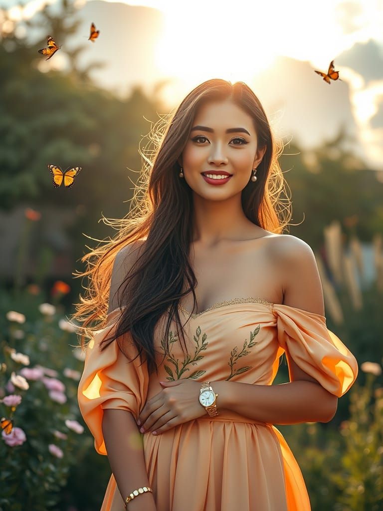 Goddess in Heavenly Realm: Hyper-Realistic Photography