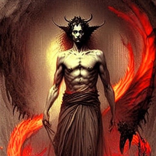 Lucifer, King of Hell: Sinister Horror Art