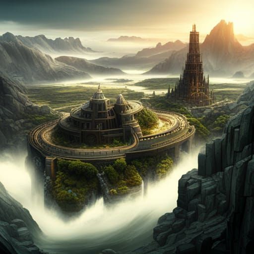 Epic Maze Digital Matte Painting
