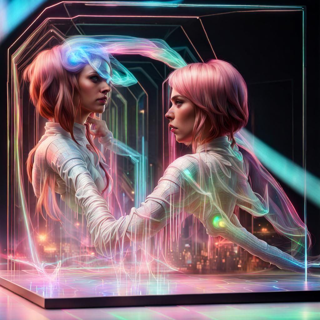Brilliant Hologram Display of Light and Color