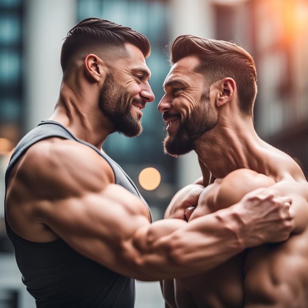 Muscle Men in Love: Professional Photography