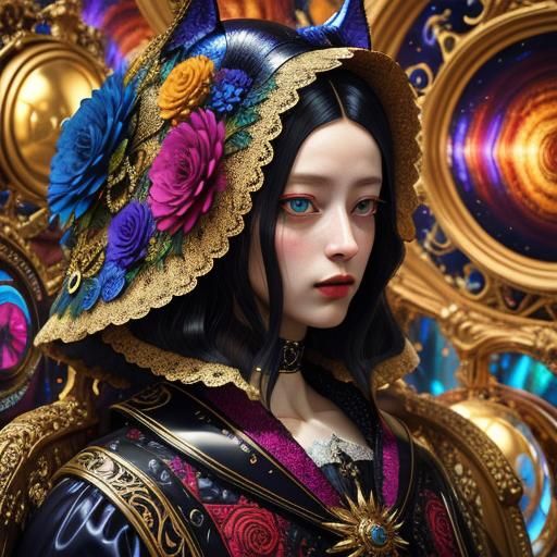 Surreal Renaissance Glamour in 3D