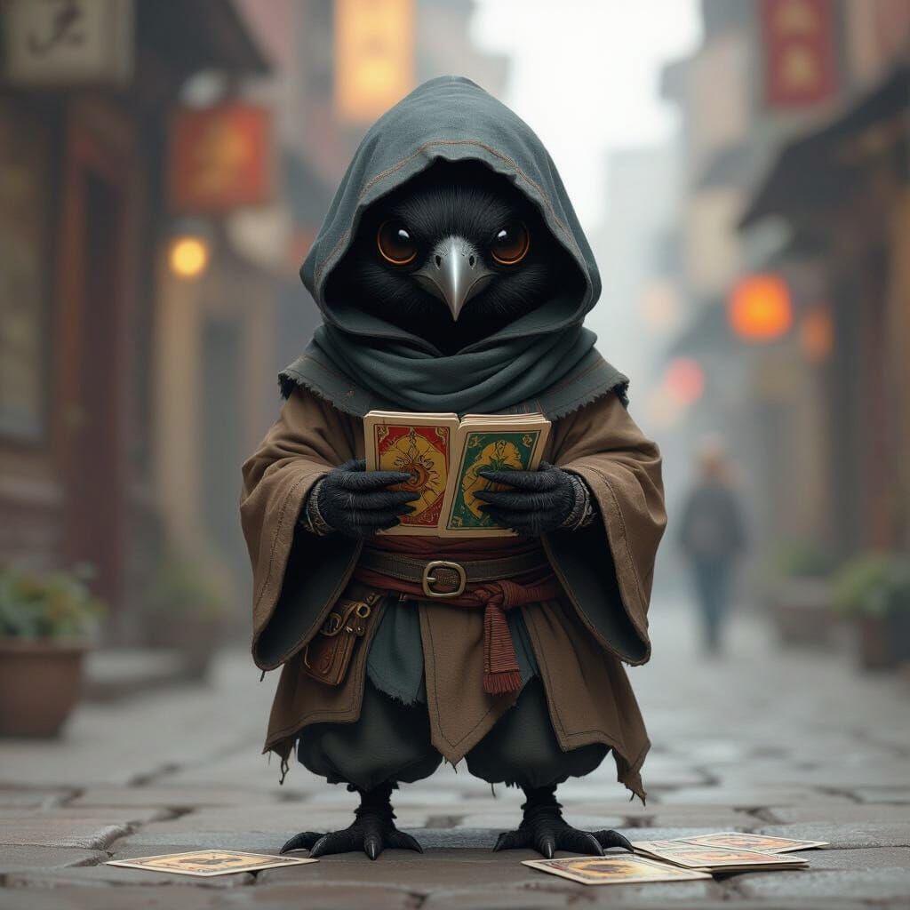 Kenku Character with Subtle Arcane Power