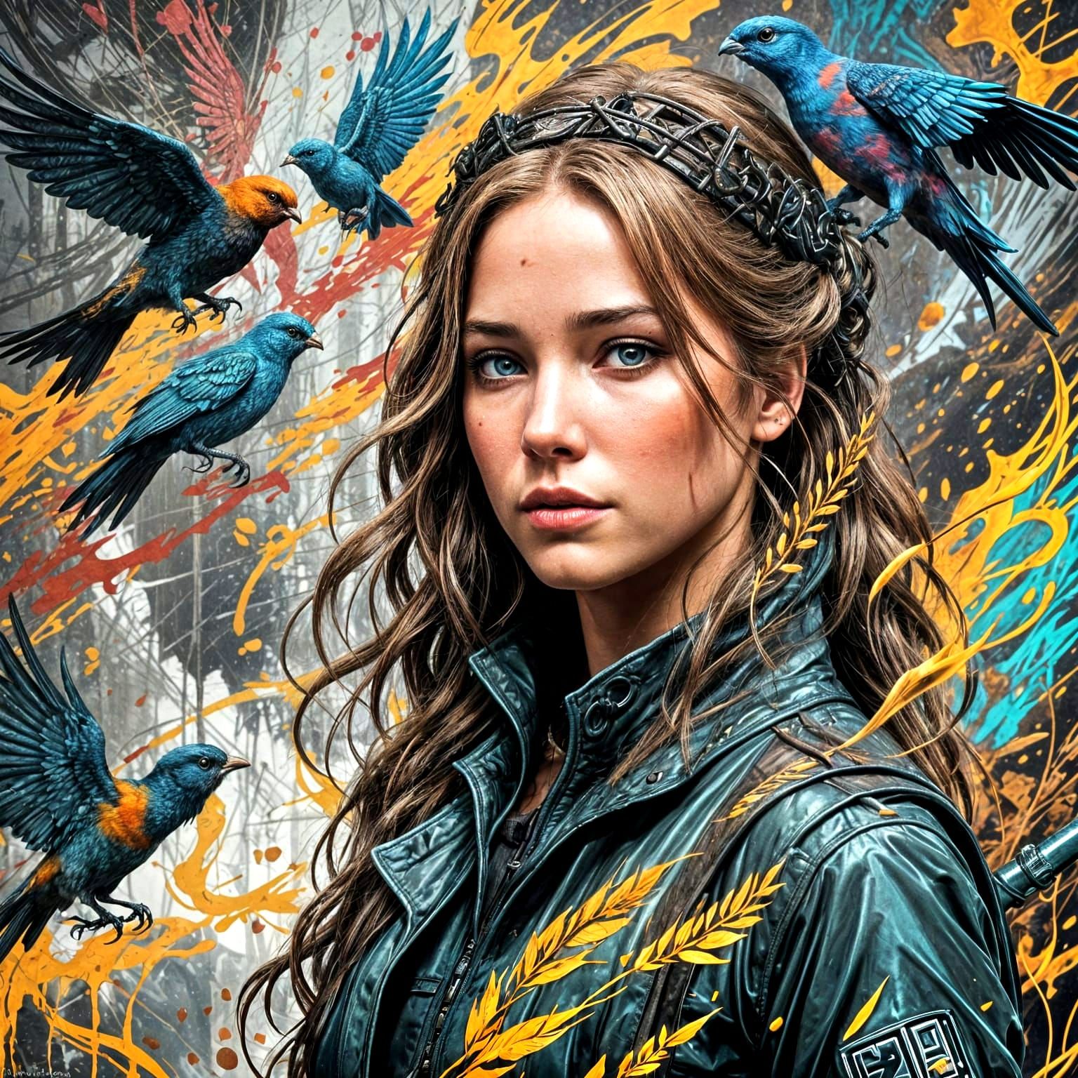 Lucy Gray: Comic Book Art Inspired by Hunger Games
