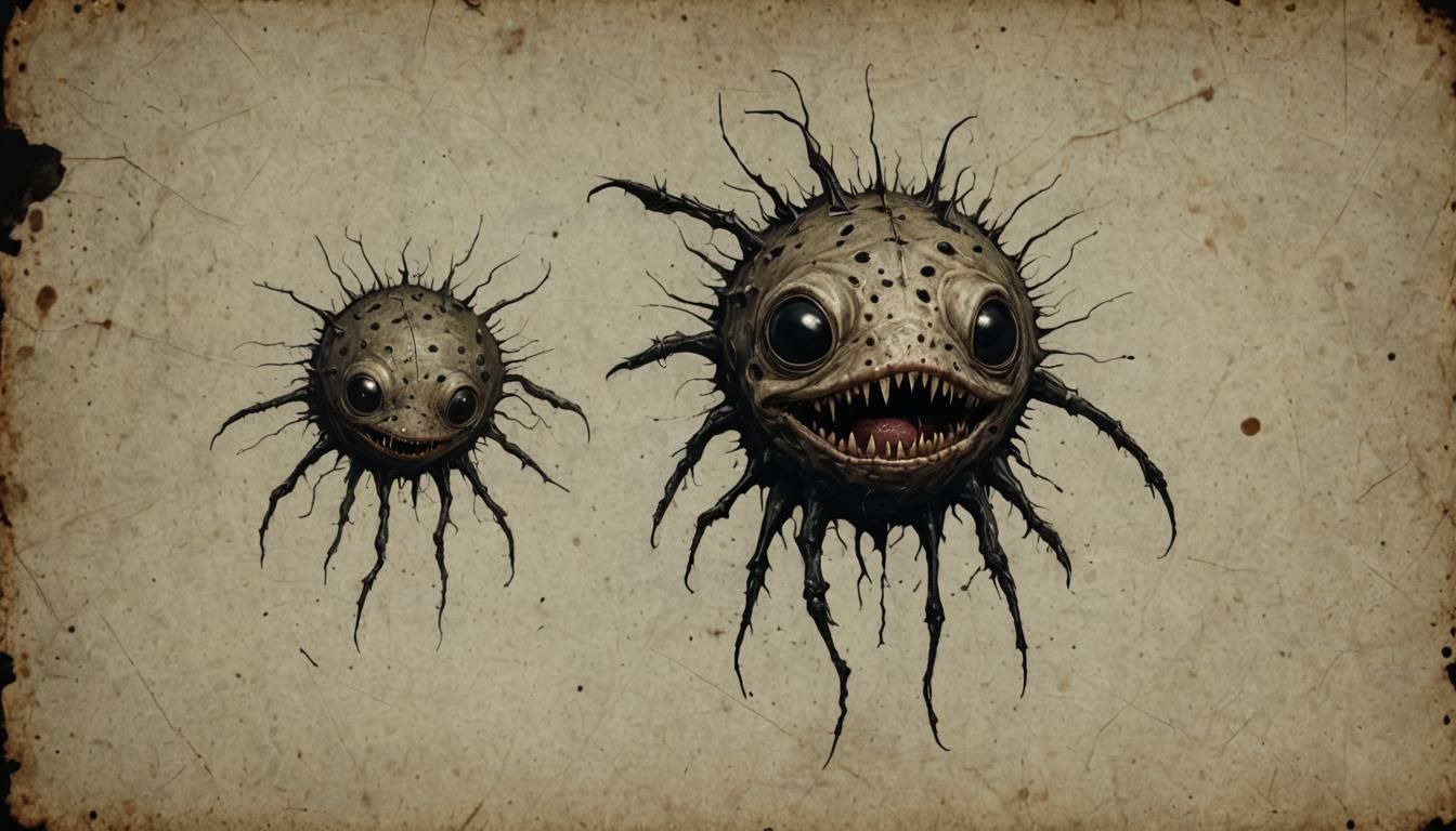 Creepy Scarred Animal in Horror Style