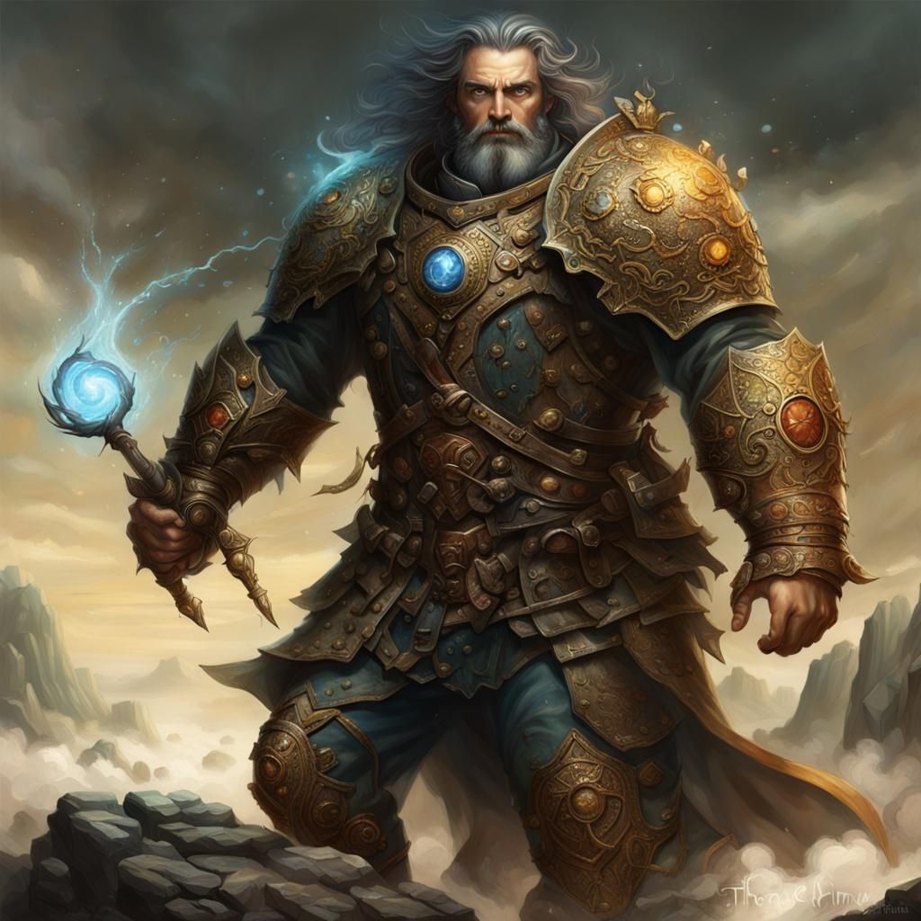 Tellus, Lord of the Earth in Ethereal Fantasy Style