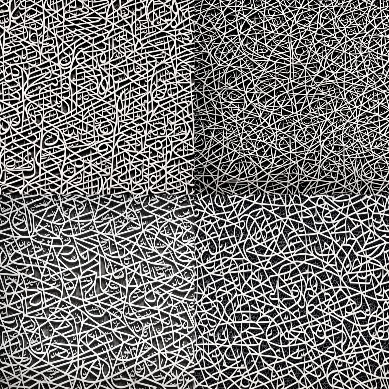 Aman in Arabic Calligraphy with Islamic Aesthetic