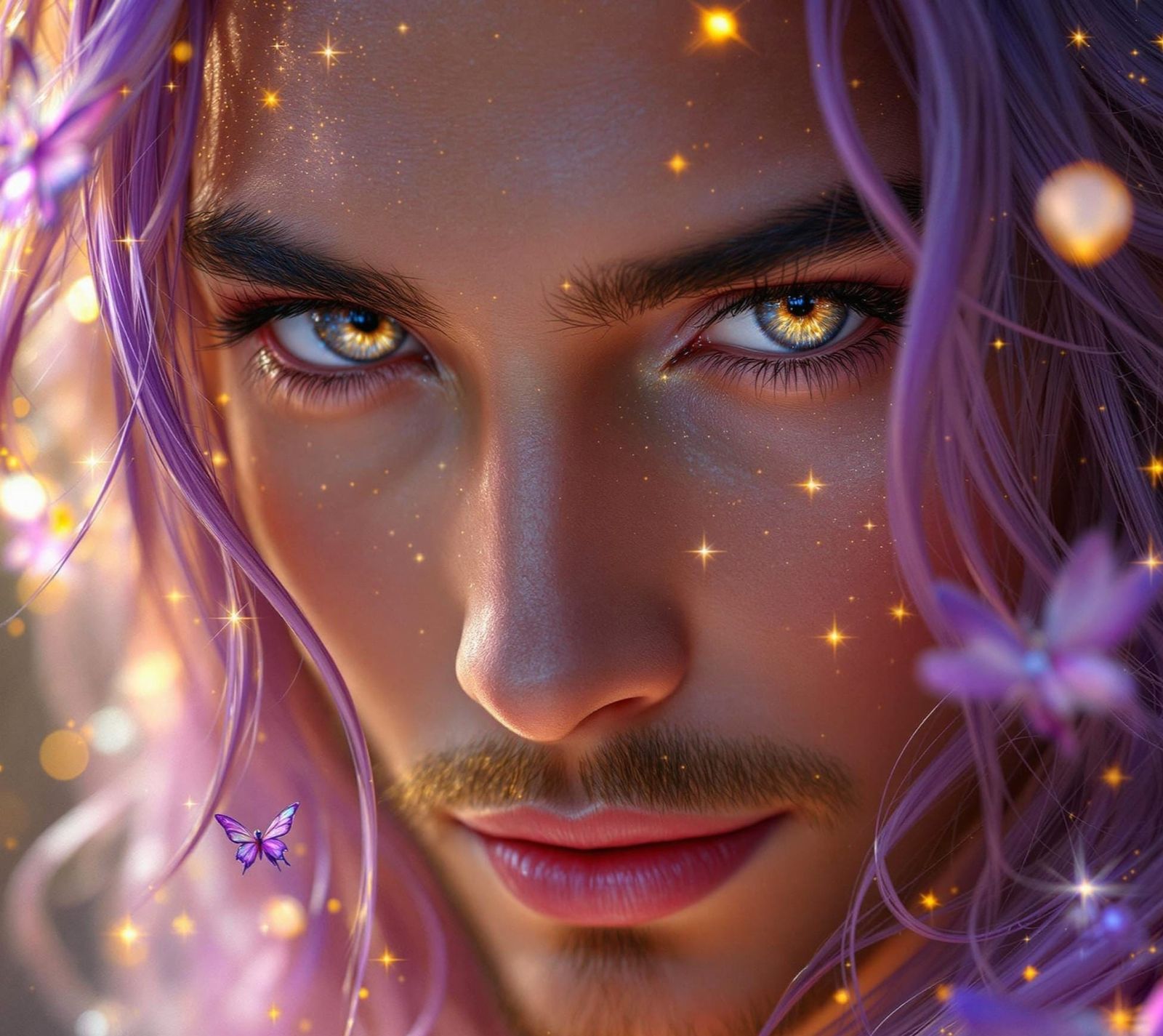 Ethereal Fae Gentleman in Cosmic Splendor