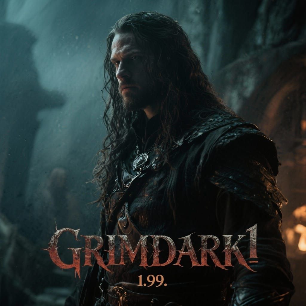 Epic Grimdark Cinematic Film Still