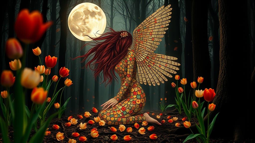 Flower Goddess Ascends with Whimsical Majesty