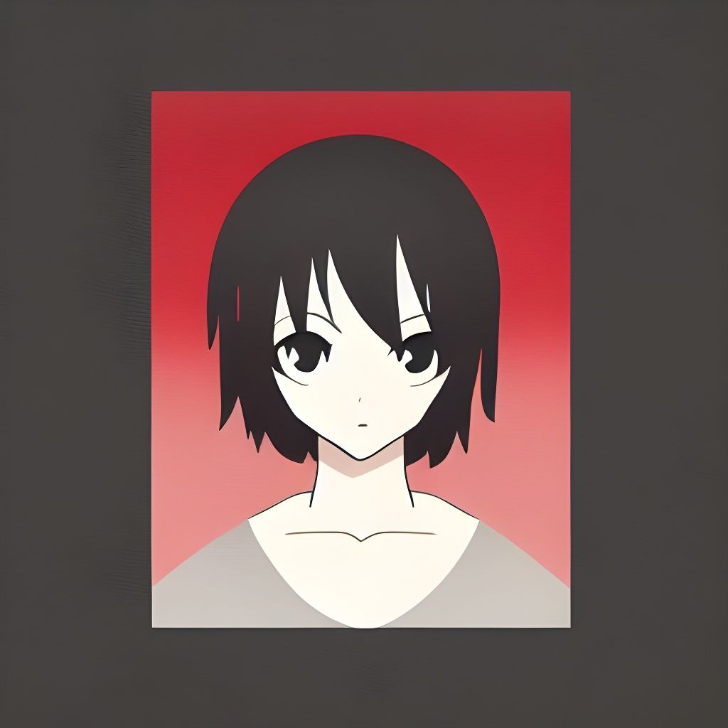 Minimalist Anime Character Art