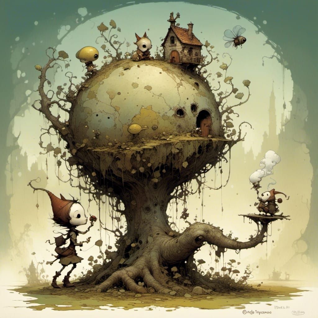 Cute and Creepy AI-Generated Creature