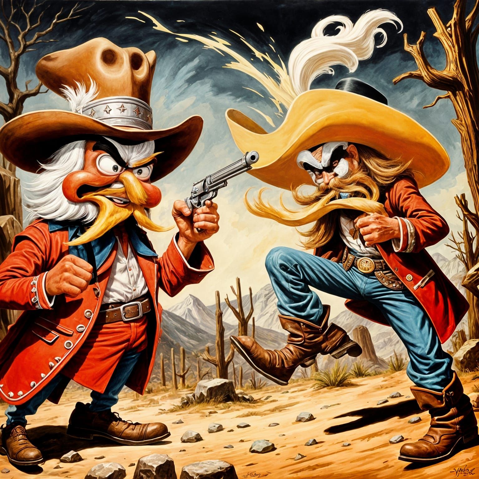 Frito Bandito and Yosemite Sam Duel: Vintage Western